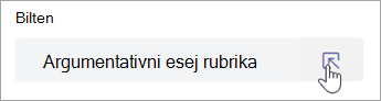 Studenti mogu sami da prikažu rubriku
