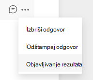 Snimak ekrana opcije 