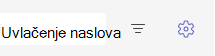 Snimak ekrana postavki.