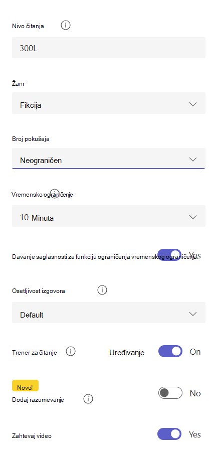 Napredak u čitanju