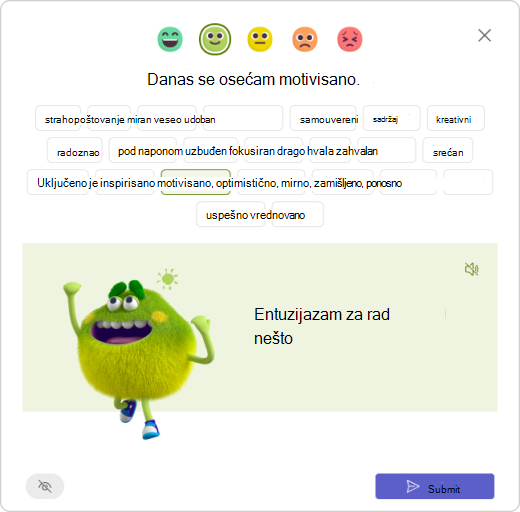 Odgovorite na prijavu – izaberite čudovište osećanja