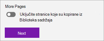 Snimak ekrana stranice za distribuciju.