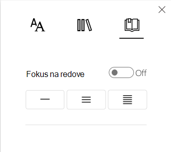 Snimak ekrana fokusa na red.