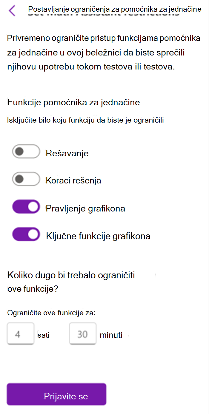 Snimak ekrana table 