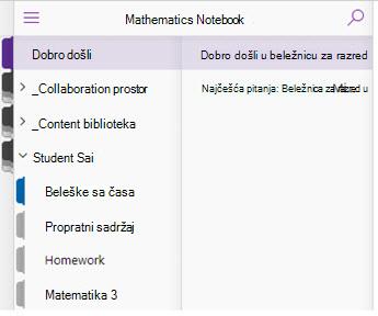 Dobrodošli, prostor za saradnju i biblioteka sadržaja