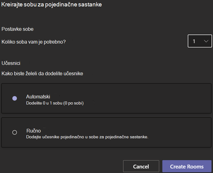 Snimak ekrana koji prikazuje dijalog 