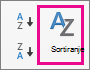 On the Excel Data tab, select Sort
