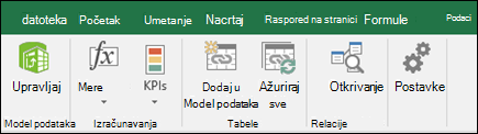 Power Pivot meni na Excel traci
