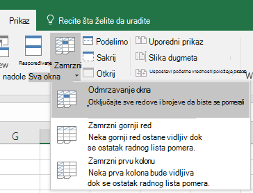 Odmrzavanje okna