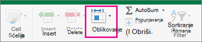 On the Home tab, Format is highlighted