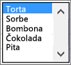 Sample list box