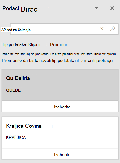 Snimak ekrana okna 
