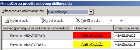 Pravila uslovnog oblikovanja