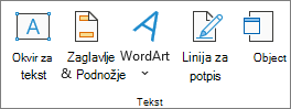 Snimak ekrana koji prikazuje grupu 