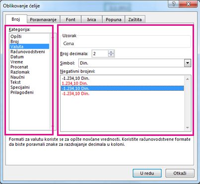 Format Cells dialog box