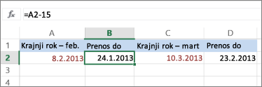 izračunava datum