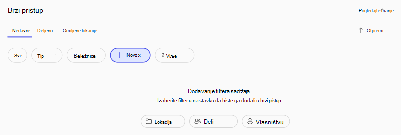snimak ekrana dodatnih filtera u rezultatima pretrage aplikacije Microsoft Copilot