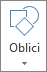 Dugme „Umetni oblike“
