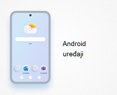 Kliknite da biste podesili Office i e-poštu na Android uređajima