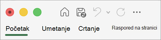 Office2016 za Mac QAT