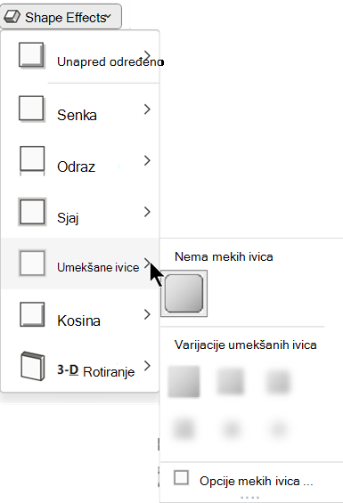 U meniju 