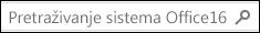 Pretraga sistema Office 16
