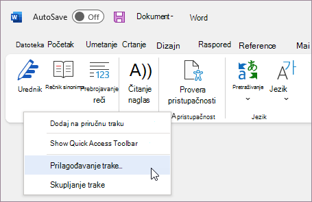 Izbor opcije 