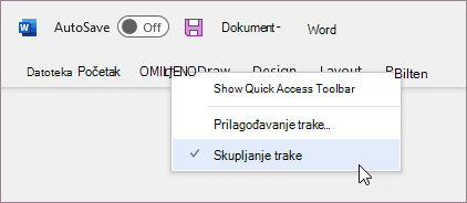 Razvijanje trake