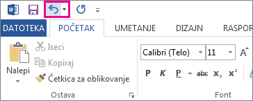 Komanda „Opozovi“ na priručnoj traci