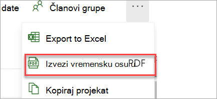 Izvoz u PDF