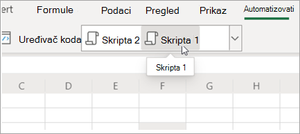 Prikazuje Office skripte
