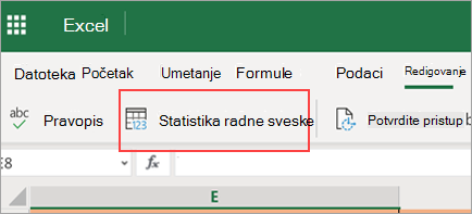 Prikazuje opciju menija 