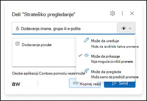 novi prozor sa dozvolama za Outlook priloge