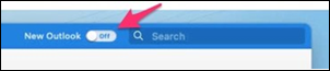 Preklopnik za novi Outlook za Mac