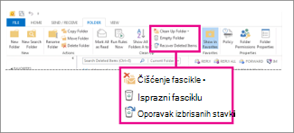 Komanda „Isprazni fasciklu“ na traci