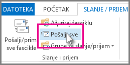 Snimak ekrana dugmeta 