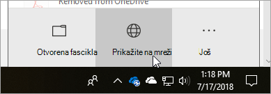 Snimak ekrana dugmeta 