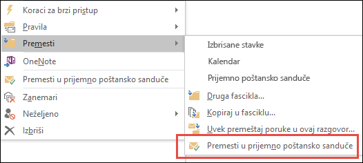 Move to inbox