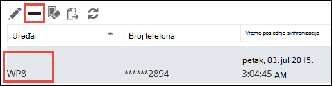 Uklanjanje telefona iz programa Outlook Web App