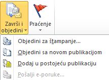 Dovršavanje objedinjavanja pošte