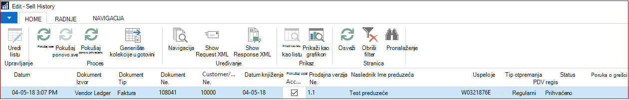 Uređivanje SII istorije