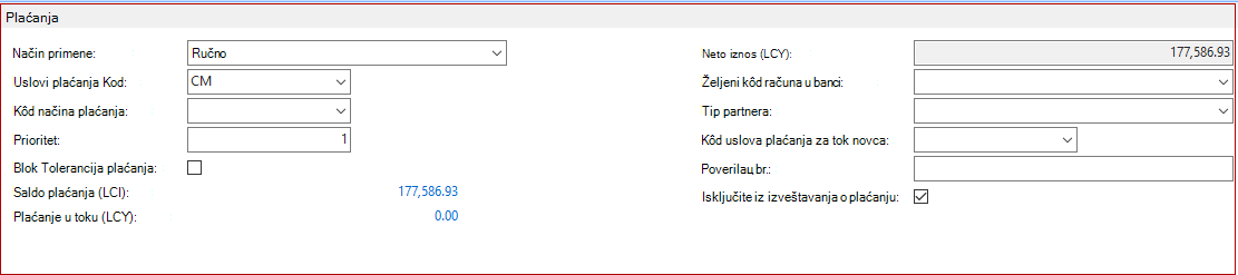 Izuzimanje određenih dobavljača iz izveštaja