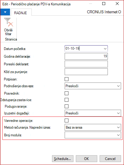 Izveštaj o periodičnoj komunikaciji o plaćanju PDV-a