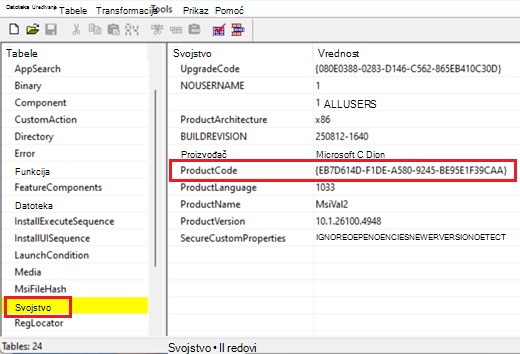 Screenshot of ORCA tool