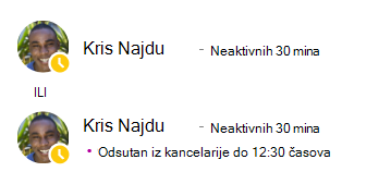 Poruka o prisutnosti za Krisa