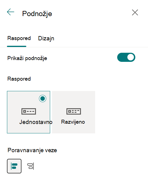 poravnavanje podnožja