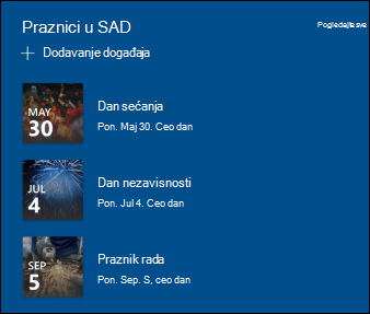 Pregled veb segmenta 