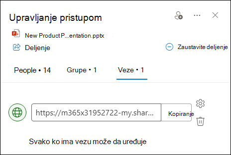 Snimak ekrana koji prikazuje dijalog 