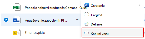 Snimak ekrana fascikle „Deljeno sa svima“