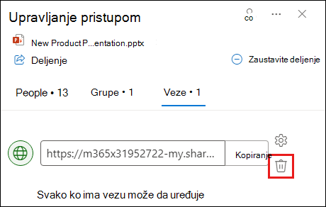 Snimak ekrana koji prikazuje dijalog 